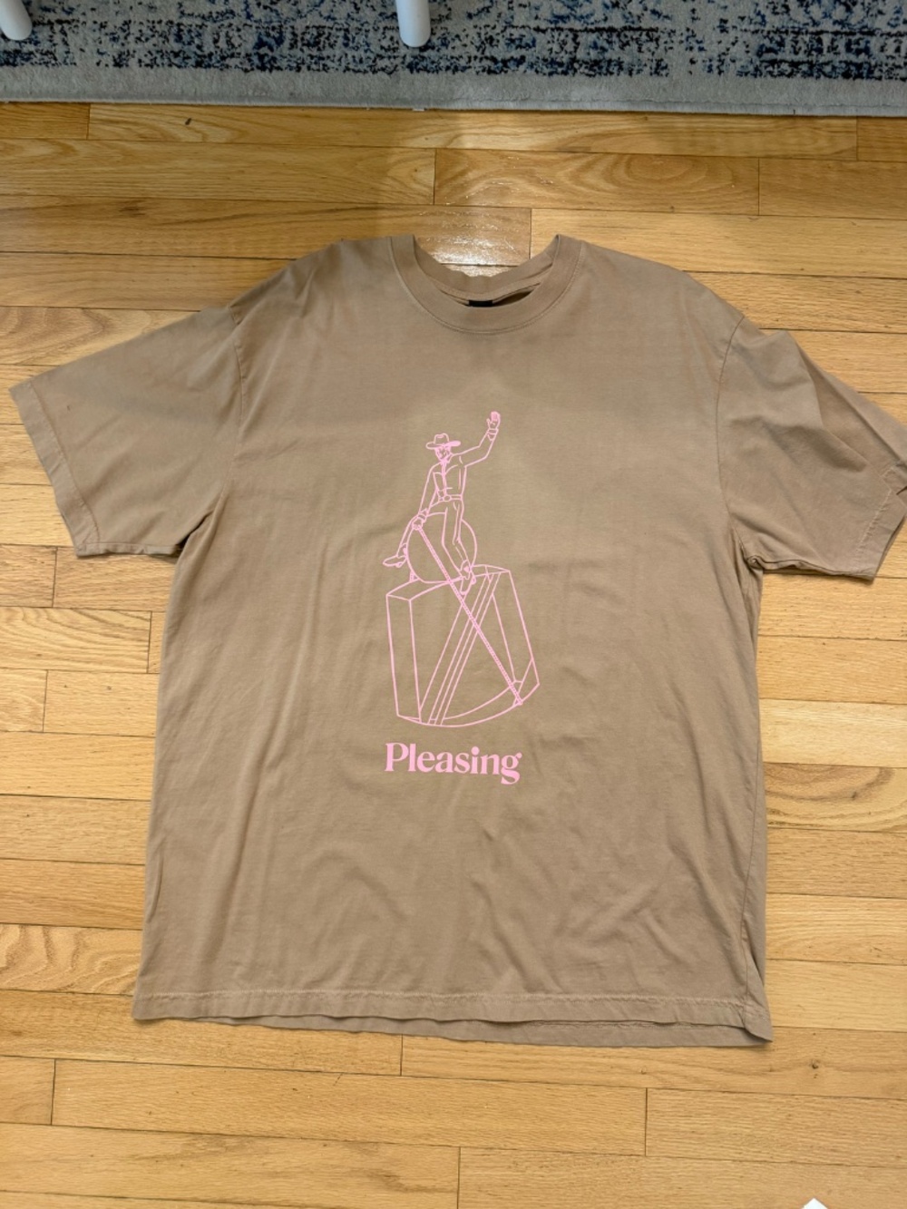 Pleasing by Harry Styles Cowboy T-shirt- Brown and Pink- Size XL- NWT